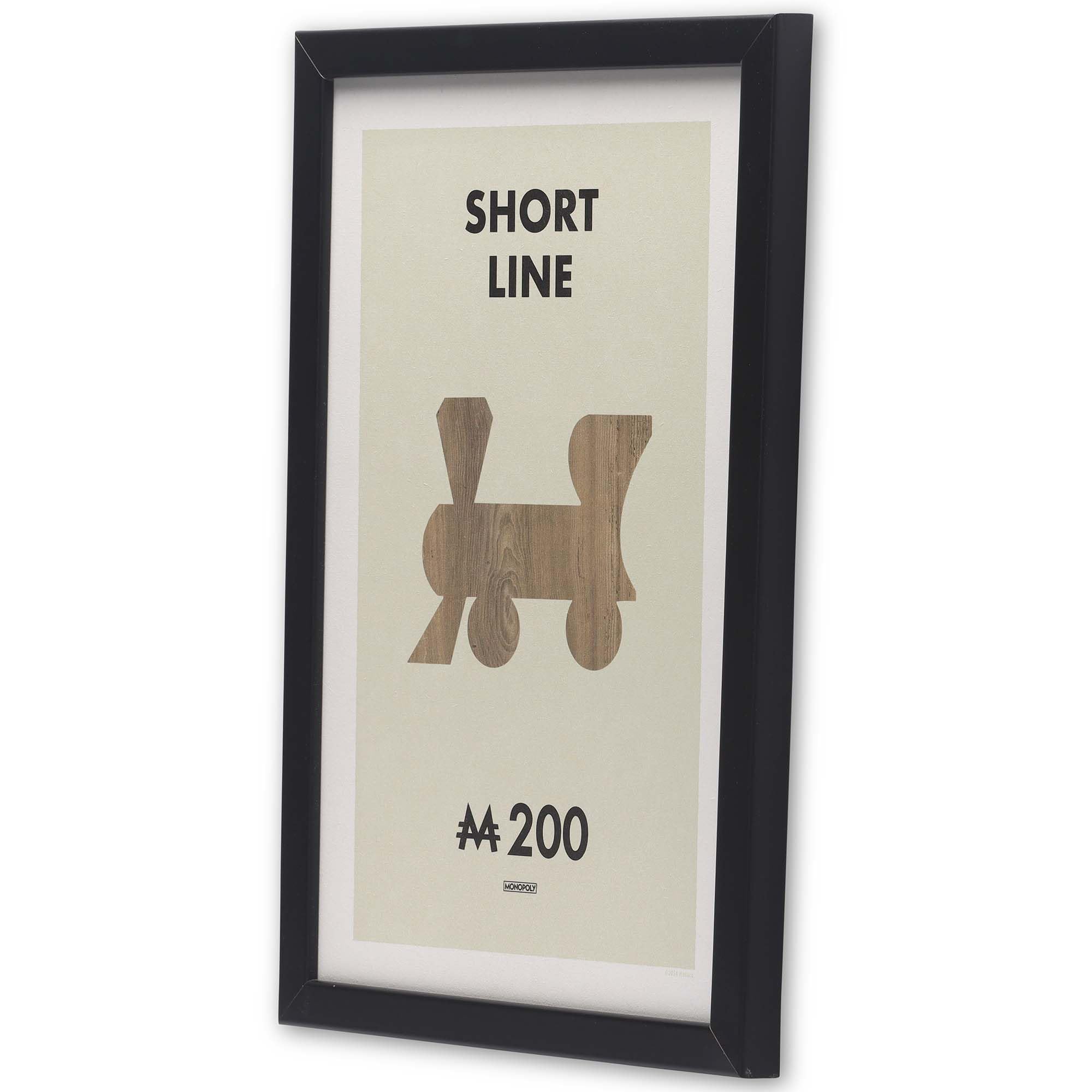 Amazon.com: Hasbro Monopoly Short Line Framed Wood Wall Decor